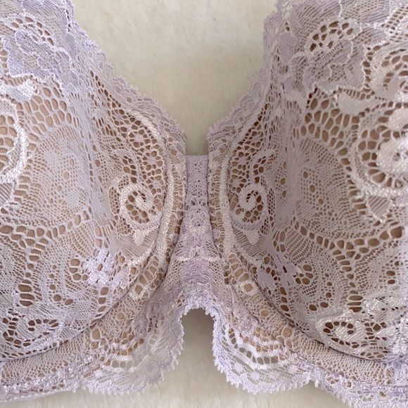 {NWT} ThirdLove | 24/7 Lace Balconette Underwire Bra Purple (32DD/32E) - Picture 6 of 16